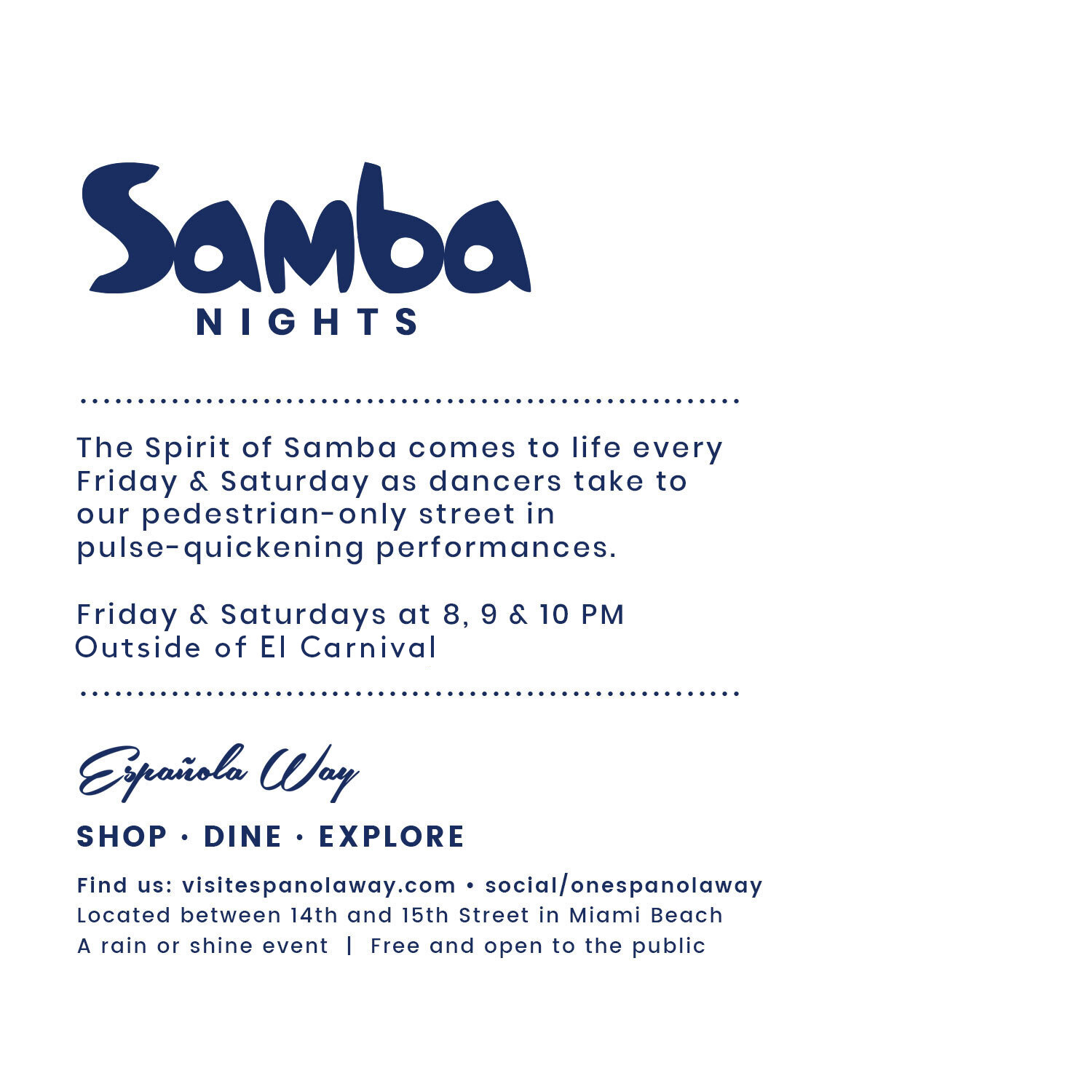 Española Way Restaurants, Shopping, and Entertainment